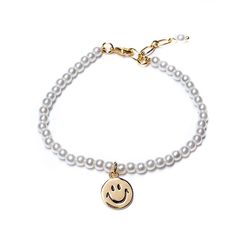 Браслет из бижутерного сплава с жемчугом р.21 Moon Paris Ringo Queen