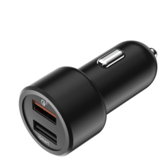 Автомобильное зарядное устройство OLMIO 2USB, QC3.0+Smart IC, 36W