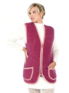 Утепленный жилет женский Alwero АЛЬПЫ молния бордовый 46 RU