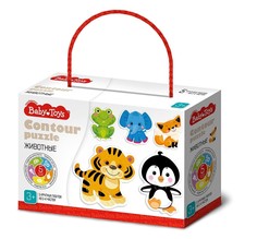 Пазлы контурные Baby Toys. Животные Десятое королевство