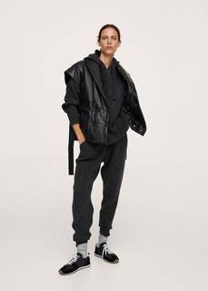 Трикотажный свитшот с капюшоном - Cosy-i Mango
