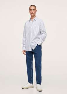 Рубашка relaxed-fit в полоску - Nantesa Mango