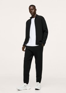 Брюки-джоггеры из трикотажа-стретч - Luxusj Mango
