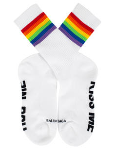 Белые носки Rainbow Balenciaga