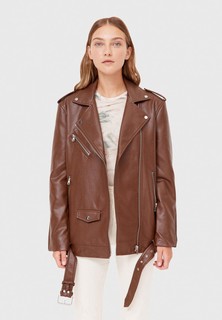Куртка кожаная Stradivarius