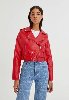 Куртка кожаная Pull&Bear