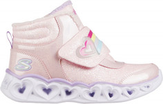 Кроссовки высокие утепленные для девочек Skechers Heart Lights, размер 28.5