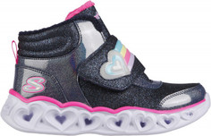 Кроссовки высокие утепленные для девочек Skechers Heart Lights, размер 28.5