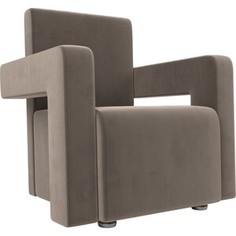 Кресло АртМебель Рамос велюр коричневый