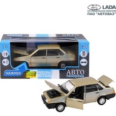 Машинка металлическая Автопанорама ВАЗ 21099, масштаб 1:24, цвет золотой - JB1200156