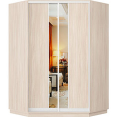 Шкаф-купе Классика 72 (каркас ясень шимо светлый, фасады 12/13 ясень шимо светлый) профиль белый глянец 72.2200.1100.600.(12.13.).01.(01.01.).06