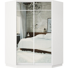 Шкаф-купе Классика 72 (каркас белый, фасады 10/10 зеркало) профиль белый глянец 72.2200.1100.600.(10.10.).07.(00.00.).06