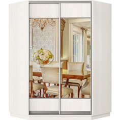 Шкаф-купе Классика 83 (каркас каттхульт, фасады 04/04 каттхульт) профиль серебро 83.2200.1400.450.(04.04.).03.(03.03.).01