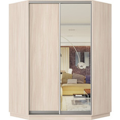 Шкаф-купе Классика 82 (каркас ясень шимо светлый, фасады 02/01 ясень шимо светлый) профиль серебро 82.2400.1300.600.(02.01.).01.(01.00.).01