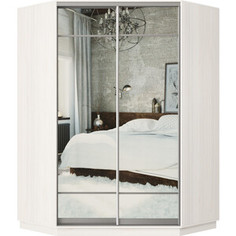 Шкаф-купе Классика 85 (каркас каттхульт, фасады 10/10 зеркало) профиль серебро 85.2400.1400.450.(10.10.).03.(00.00.).01