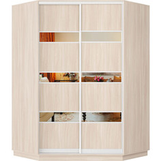 Шкаф-купе Классика 72 (каркас ясень шимо светлый, фасады 16/16 ясень шимо светлый) профиль белый глянец 72.2200.1100.600.(16.16.).01.(01.01.).06