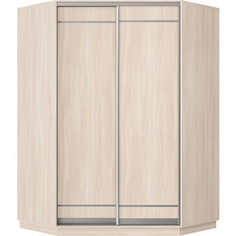 Шкаф-купе Классика 78 (каркас ясень шимо светлый, фасады 06/06 ясень шимо светлый) профиль серебро 78.2400.1200.600.(06.06.).01.(01.01.).01