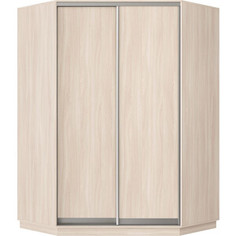 Шкаф-купе Классика 74 (каркас ясень шимо светлый, фасады 02/02 ясень шимо светлый) профиль серебро 74.2400.1100.600.(02.02.).01.(01.01.).01