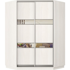 Шкаф-купе Классика 74 (каркас каттхульт, фасады 15/15 каттхульт) профиль серебро 74.2400.1100.600.(15.15.).03.(03.03.).01