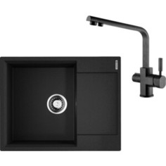 Кухонная мойка и смеситель Omoikiri Daisen 65 BL черный (4993684, 40144-2)