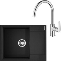 Кухонная мойка и смеситель Omoikiri Daisen 65 BL черный (4993684, 31367001)