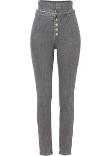 Джинсы Skinny с высокой талией Bonprix
