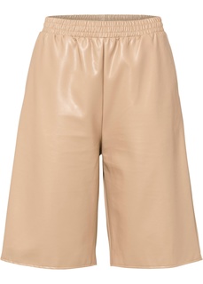 Бермуды из искусственной кожи Bonprix