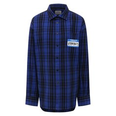 Рубашка из хлопка и вискозы VETEMENTS