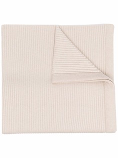 Brunello Cucinelli кашемировый шарф в рубчик