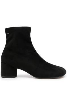 MM6 Maison Margiela block-heel suede ankle boots
