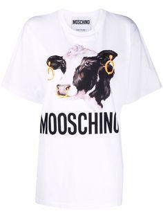 Moschino cow-print T-shirt