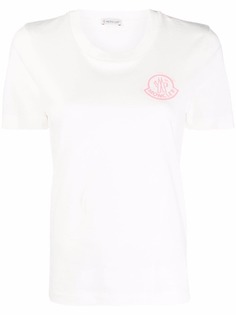 Moncler футболка с нашивкой-логотипом