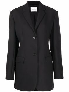 Jil Sander однобортный блейзер строгого кроя