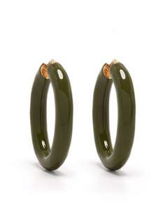 Jil Sander серьги Playful Ring из позолоченного серебра