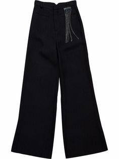 Christopher Kane wide leg linen trousers