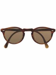 Oliver Peoples солнцезащитные очки Gregory в круглой оправе