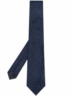 Giorgio Armani галстук с геометричным узором