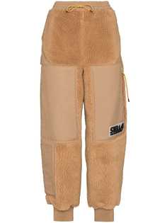 Stella McCartney спортивные брюки Kara из искусственной овчины