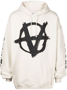 VETEMENTS худи Double-Anarchy с логотипом