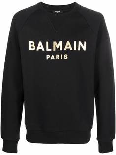 Balmain толстовка с круглым вырезом и логотипом
