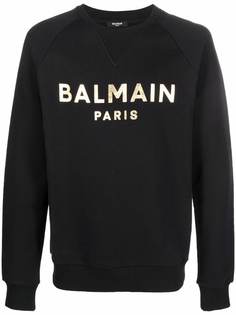 Balmain толстовка с круглым вырезом и логотипом