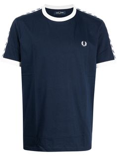 FRED PERRY футболка с вышитым логотипом