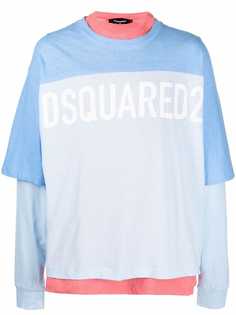 Dsquared2 многослойная футболка с логотипом