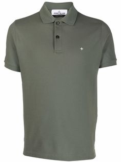 Stone Island рубашка поло с короткими рукавами