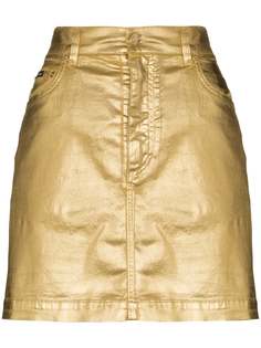 Dolce & Gabbana high-waisted metallic skirt