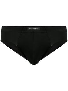 Ermenegildo Zegna трусы-брифы с нашивкой-логотипом