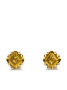 Dolce & Gabbana серьги из желтого золота с кварцем