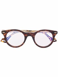 Gucci Eyewear очки в круглой оправе черепаховой расцветки