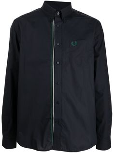 FRED PERRY рубашка с вышитым логотипом