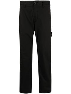 Stone Island прямые брюки с нашивкой-логотипом